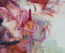 Load image into Gallery viewer, Red Pink Flower Painting Abstract Acrylic Painting Yp089