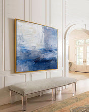 Load image into Gallery viewer, Blue And White Abstract Painting Art for Large Wall Yp091