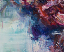 Load image into Gallery viewer, Red Pink Flower Painting Abstract Acrylic Painting Yp089