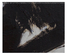 Load image into Gallery viewer, Geometric Painting Canvas Art Black White Painting Yp097