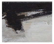 Load image into Gallery viewer, Geometric Painting Canvas Art Black White Painting Yp097