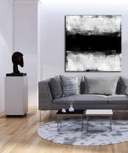 Load image into Gallery viewer, Abstract Painting Black And White Texture Artwork Ap048