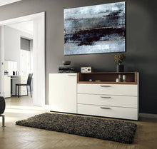 Load image into Gallery viewer, Black And Gray Painting Contemporary Abstract Art Ap064
