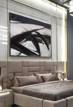 Load image into Gallery viewer, Black and White Painting Abstract Painting Contemporary Art Yp088