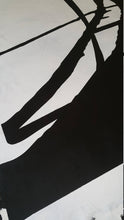 Load image into Gallery viewer, Black and White Abstract Art Minimalist Painting on Canvas Living Room Fp021
