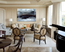 Load image into Gallery viewer, Black And Gray Painting Contemporary Abstract Art Ap064