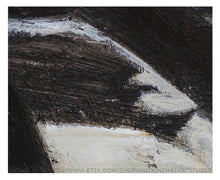 Load image into Gallery viewer, Black and White Painting Abstract Painting Contemporary Art Yp088