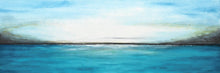 Load image into Gallery viewer, Blue And White Abstract Landscape Painting Panoramic Art Fp009