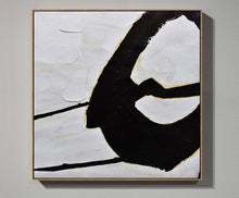 Load image into Gallery viewer, Black and White Abstract Painting Minimalist Art Modern Wall Art Decor Yp108