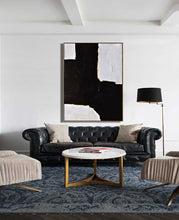 Load image into Gallery viewer, Black White Beige Textured Painting Abstract Art Yp045