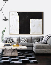 Load image into Gallery viewer, Black And White Minimal Painting Dinning Room Wall Art Yp103