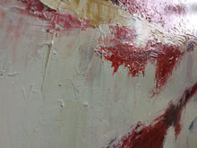 Load image into Gallery viewer, White And Red Abstract Painting Glod Dining Room Wall Art Ap065