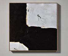 Load image into Gallery viewer, Black and White Abstract Painting Minimalist Art Modern Wall Art Decor Yp048