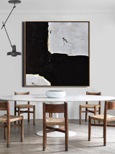 Load image into Gallery viewer, Black and White Abstract Painting Minimalist Art Modern Wall Art Decor Yp048