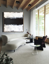 Load image into Gallery viewer, Black And White Painting Palette Knife Art Living Room Decor Ap076