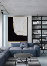 Load image into Gallery viewer, Black White Beige Minimalist Painting Modern Living Room Decor Yp042