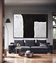 Load image into Gallery viewer, Black And White Minimal Painting Dinning Room Wall Art Yp103