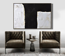 Load image into Gallery viewer, Black And White Minimal Painting Dinning Room Wall Art Yp103