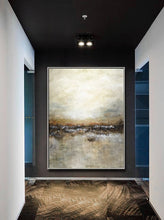 Load image into Gallery viewer, Large Landscape Brown Tan Abstract Painting Modern Artwork Fp018