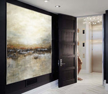 Load image into Gallery viewer, Large Landscape Brown Tan Abstract Painting Modern Artwork Fp018