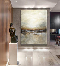 Load image into Gallery viewer, Large Landscape Brown Tan Abstract Painting Modern Artwork Fp018
