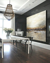 Load image into Gallery viewer, Abstract Wall Art Suede Sienna Artwork Acrylic XXL Painting Np013