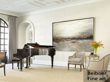 Load image into Gallery viewer, Abstract Wall Art Suede Sienna Artwork Acrylic XXL Painting Np013