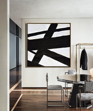 Load image into Gallery viewer, Minimalist Painting Modern Art, Black and White Minimal Art Yp082