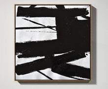 Load image into Gallery viewer, Minimalist Painting Modern Art Black and White Minimal Art Yp087