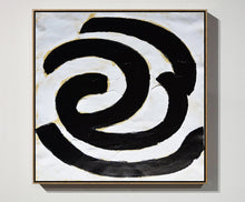 Load image into Gallery viewer, Black and White Original Art Abstract Painting Contemporary Art Yp069