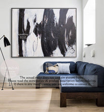 Load image into Gallery viewer, Black And White Wall Art Abstract Painting Contemporary Art Yp104