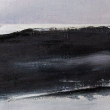 Load image into Gallery viewer, Black and White Abstract Painting Large Original Minimalist Art Ap036