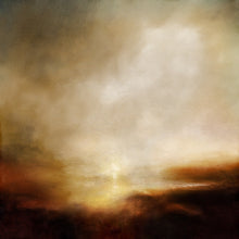 Load image into Gallery viewer, Sky Cloud Abstract Painting Large Brown Painting Landscape Np069