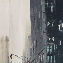 Load image into Gallery viewer, Winter Cityscape Art Urban Wall Art Street Winter Painting Ap035