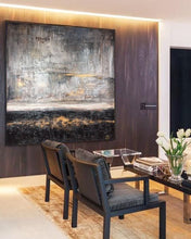 Load image into Gallery viewer, Brown Gold Abstract Painting Abstract Acrylic Painting On Canvas Ap071