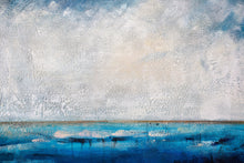 Load image into Gallery viewer, Deep Blue Sea Level Painting Ocean Canvas Painting Large Abstract Art