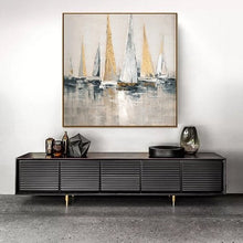 Load image into Gallery viewer, Large Sailboat Party Oil Painting Large Wall Decor for Living Room Gp030