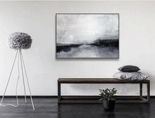 Load image into Gallery viewer, Black And White Landscape Painting Original Sky Painting Qp101