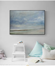 Load image into Gallery viewer, Beach Abstract Acrylic Painting Sky And Sea Painting Ap013