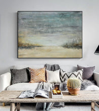 Load image into Gallery viewer, Large Sky and Ocean Painting Ocean Sunset Painting Ap027