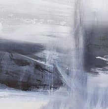 Load image into Gallery viewer, Gray Abstract Sky Painting Abstract Sea Painting Black White Art Qp082