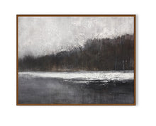 Load image into Gallery viewer, Black And White Minimalist Canvas Art Abstract Landscape Painting Ap022