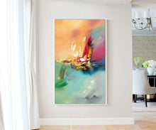 Load image into Gallery viewer, Original Palette Abstract Painting,Oversized Artwork for Walls Gp037