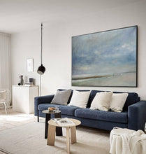 Load image into Gallery viewer, Beach Abstract Acrylic Painting Sky And Sea Painting Ap013