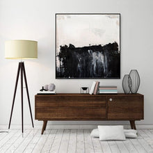 Load image into Gallery viewer, Black White Abstract Painting, Large Wall Decor for Living Room Gp033
