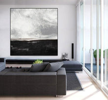 Load image into Gallery viewer, Black White Painting Horizontal Wall Decor Art Large Canvas Art Ap010