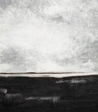 Load image into Gallery viewer, Black White Painting Large Abstract Painting Horizontal Wall Art Ap030