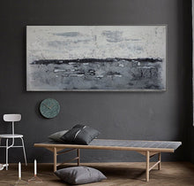 Load image into Gallery viewer, Silver Painting Gray And White Art Original Artwork Painting Ap028