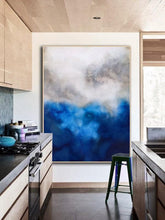 Load image into Gallery viewer, Blue Painting Abstract Painting Bedroom Art Paintings NP067