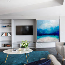 Load image into Gallery viewer, Blue Sky Landscape Abstract Painting Large Wall Sea Painting Dp096
